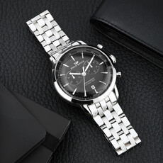 Philip Watch Philip Watch R8273680001 Sunray (Zilver/zwart/zilver) 41 mm Swiss Made heren horloge