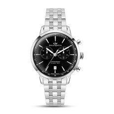 Philip Watch Philip Watch R8273680001 Sunray (Zilver/zwart/zilver) 41 mm Swiss Made heren horloge