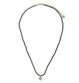 Rose & Camellia Rose & Camellia ketting 706959 Necklace black stones star gold