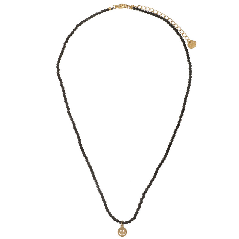 Rose & Camellia Rose & Camellia ketting 706959 Necklace black stones star gold