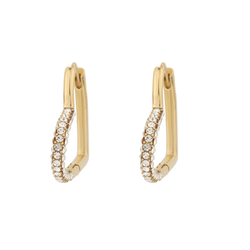 Rose & Camellia Rose & Camellia oorbellen 608953 Earring hearst open stones gold