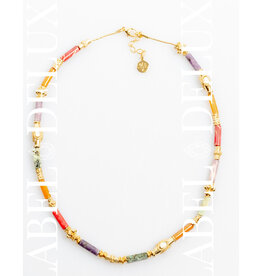 Gas Bijoux Jewelry Gas Bijoux ketting 604697 Kali Bis Necklace multi colors pink purple green gold 42 - 46 CM