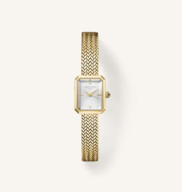 Rosefield Rosefield MWGMG-M01 Watch Mini Octagon Gold White Dames horloge 15 x 18.5 mm