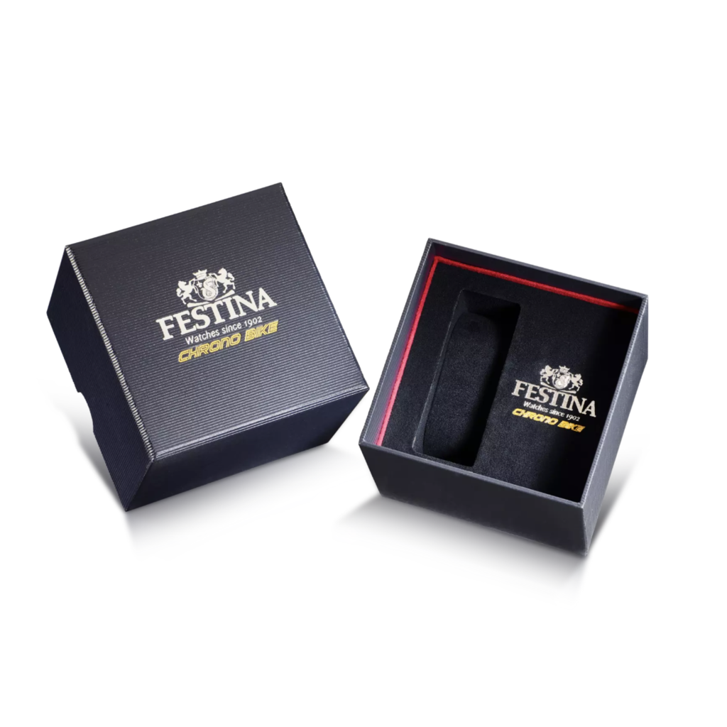 Festina Festina F20671/4 Men Watch Chrono Bike Silver Yellow ( zilver / geel ) 44.5 MM heren horloge