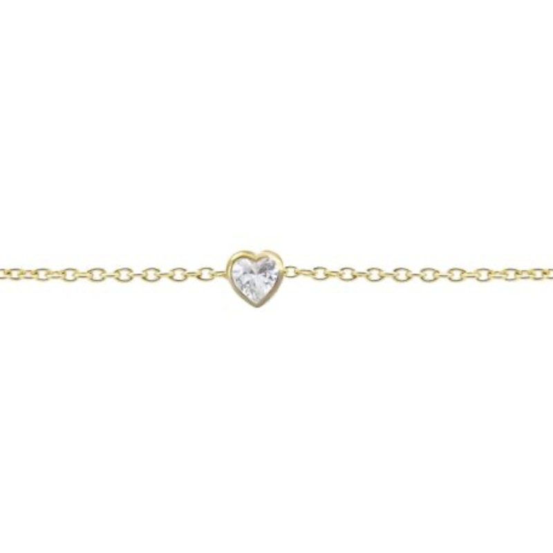 Karma Jewelry Karma jewelry armband 94131GP bracelet Mom heart 925 silver gold plated 16 + 3 cm