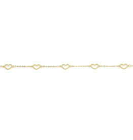 Karma Jewelry Karma jewelry armband 94165 bracelet Nova Connected hearts 925 silver gold plated 16 + 3 cm