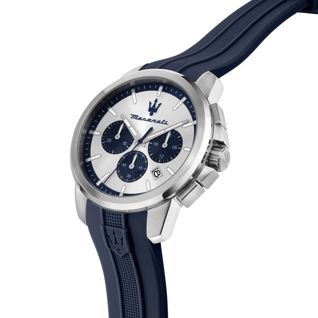 Maserati Maserati watch R8871621042 Successo chronograph Blue silver ( Blauw zilver ) 42 MM - heren horloge
