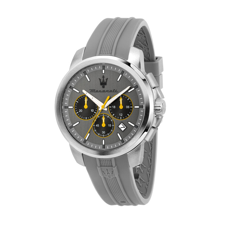 Maserati Maserati R8871621043 Successo watch chronograph gray silver ( grijs zilver ) 42 MM heren horloge