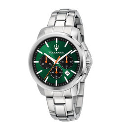 Maserati Maserati R8873621043 Successo watch chrono green silver ( groen zilver ) 42 MM Heren horloge