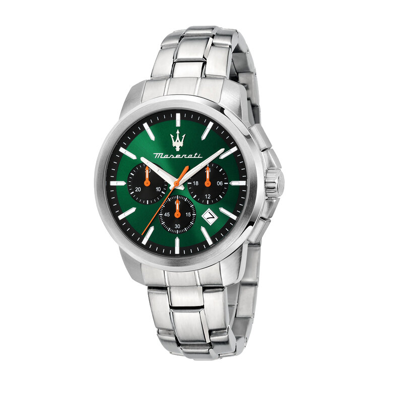 Maserati Maserati R8873621043 Successo watch chrono green silver ( groen zilver ) 42 MM Heren horloge