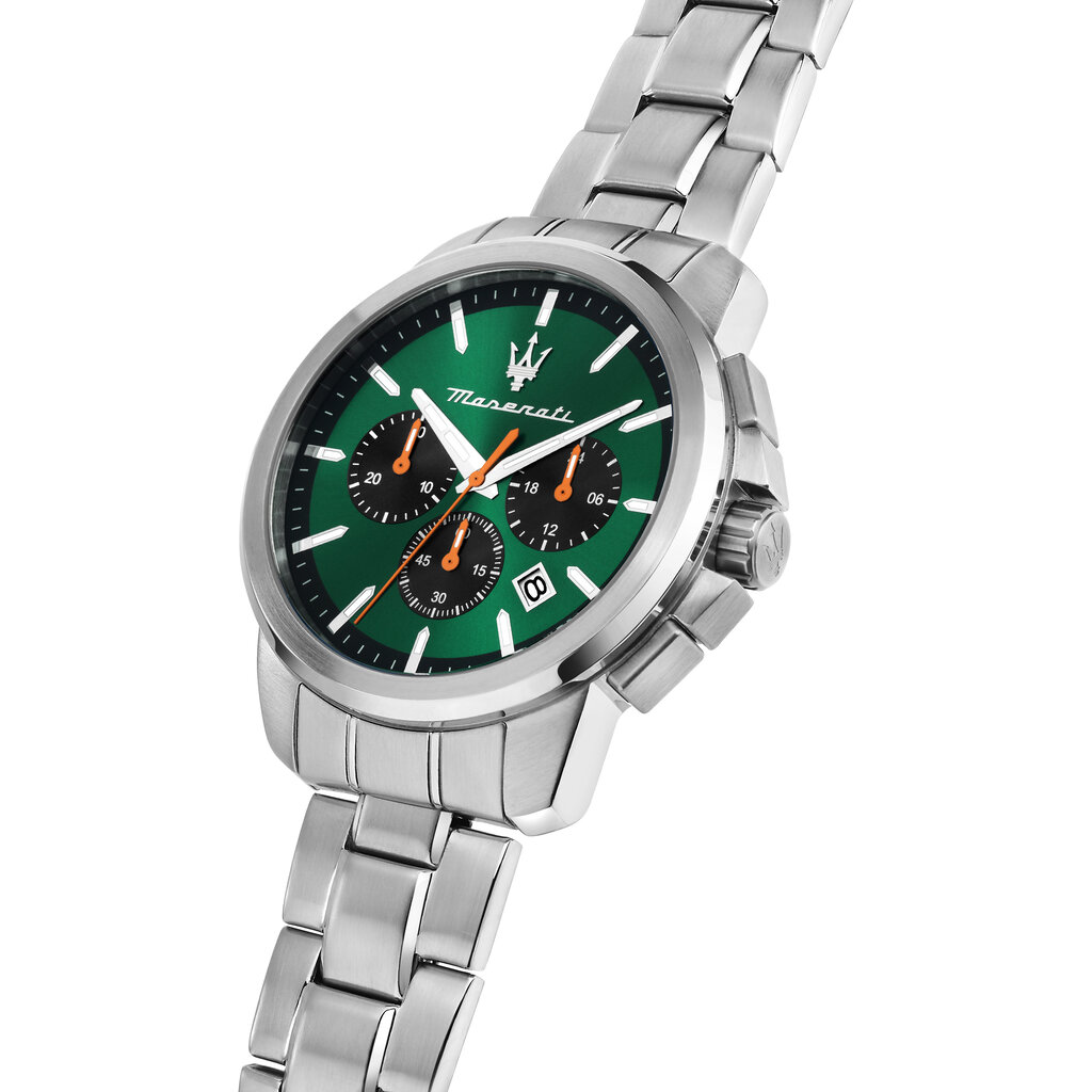 Maserati Maserati R8873621043 Successo watch chrono green silver ( groen zilver ) 42 MM Heren horloge
