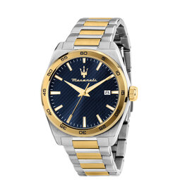 Maserati Maserati R8853152001 Velocita watch Silver gold blue ( zilver goud blauw ) 41 MM Heren horloge