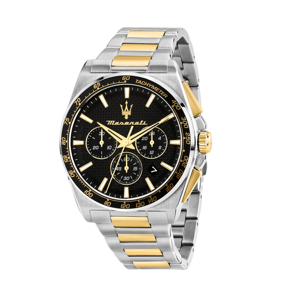 Maserati Maserati R8873652003 Velocita chronograph watch black silver gold ( zwart zilver goud ) 43 CM heren horloge