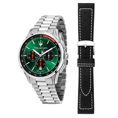 Maserati Maserati R8873624002 Sorpasso special edition watch silver green black ( zilver groen zwart ) 42 MM heren horloge