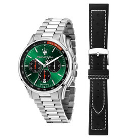 Maserati Maserati R8873624002 Sorpasso special edition watch silver green black ( zilver groen zwart ) 42 MM heren horloge