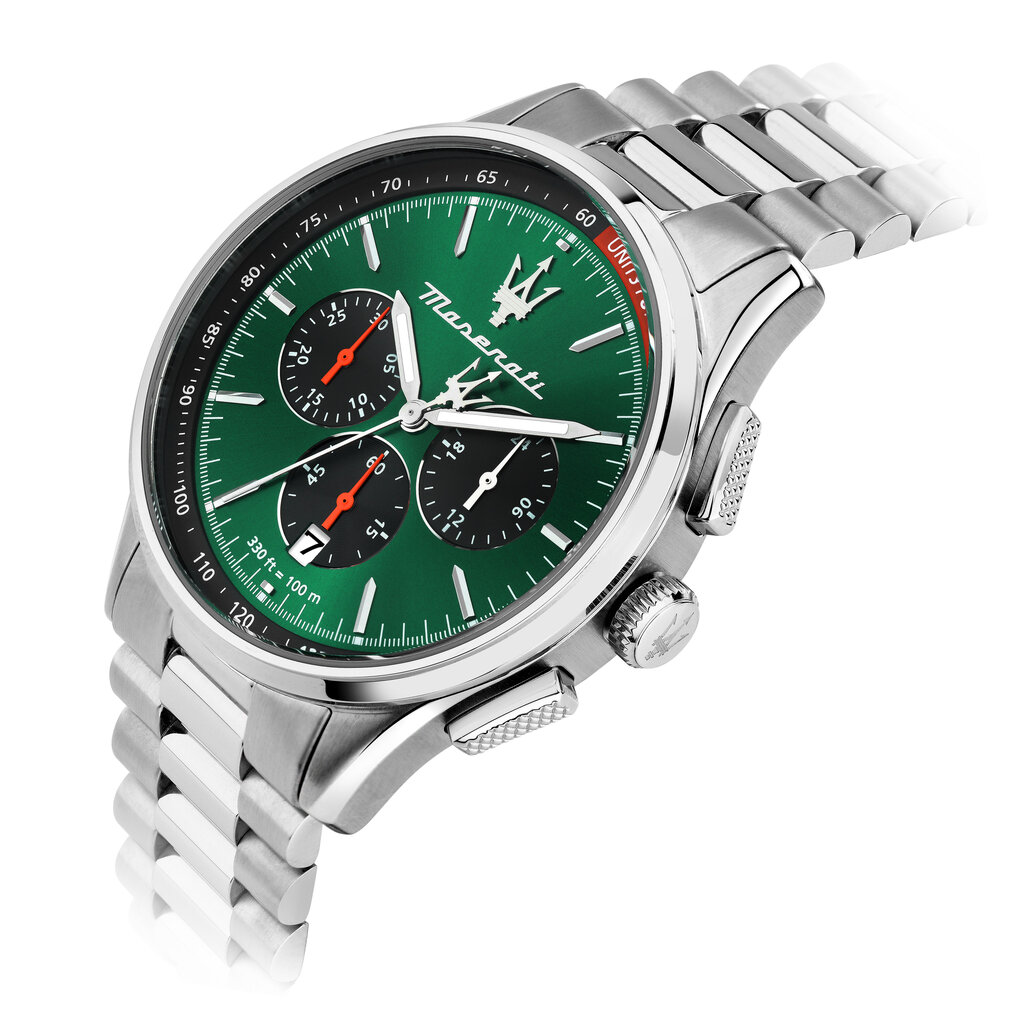 Maserati Maserati R8873624002 Sorpasso special edition watch silver green black ( zilver groen zwart ) 42 MM heren horloge