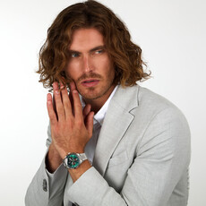 Maserati Maserati R8873624002 Sorpasso special edition watch silver green black ( zilver groen zwart ) 42 MM heren horloge