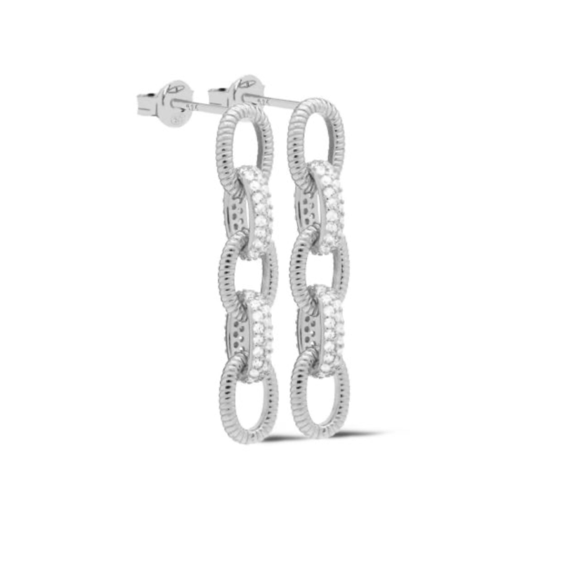 Karma Jewelry Karma Jewelry oorbellen X151S Earrings Symbols XL Maya 925 silver 35 MM