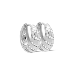 Karma Jewelry Karma Jewelry oorbellen H487S Earrings hoops Lume 925 silver 15 MM