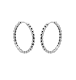 Karma Jewelry Karma Jewelry oorbellen H350S earrings Hinged hoops Chérie 925 silver 24 MM