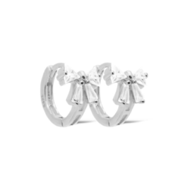 Karma Jewelry Karma Jewelry oorbellen H583S Earrings mini hoops blair bow 925 silver 12 MM