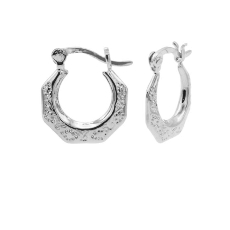 Karma Jewelry Karma Jewelry oorbellen M3153S Earrings plain hoops edit 925 silver 21 MM