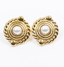 Label Deluxe Bijoux Label Deluxe B oorbellen LDLGOvintage Earrrings vintage look gold 24 MM