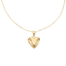 Rose & Camellia Rose & Camellia ketting 08951 Necklace Medaillon heart gold 42 CM