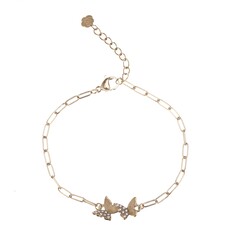 Rose & Camellia Rose & Camellia armband 06950 Bracelet butterflies gold 16 + 3 CM