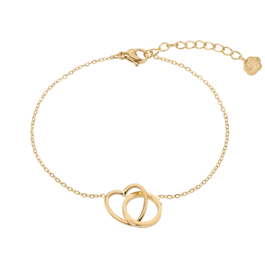 Rose & Camellia Rose & Camellia armband 06951 Infinity heart gold 16 + 3 CM