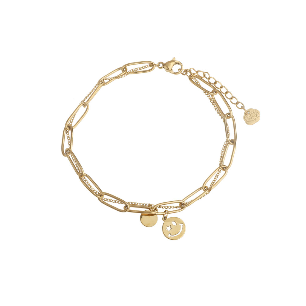 Rose & Camellia Rose & Camellia armband 606957 Bracelet smile gold