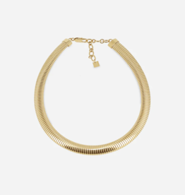 Zag Bijoux Zag Bijoux ketting SNS22105-01UNI Necklace Dixie gold 42 + 6 CM / 12 MM
