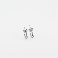 Zag Bijoux ZAG Bijoux SEC15332-00WHT oorbellen zilver 25 MM