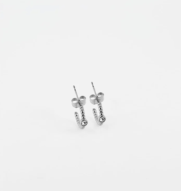 Zag Bijoux ZAG Bijoux SEC15332-00WHT oorbellen zilver 25 MM