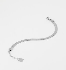 Zag Bijoux Zag Bijoux armband SBS10969-00mix Bracelet snake silver 15 + 3 CM
