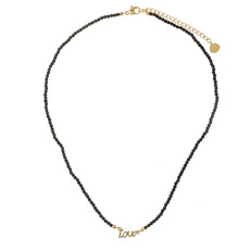 Rose & Camellia Rose & Camellia ketting 806955 Necklace black love gold