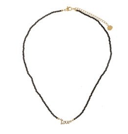 Rose & Camellia Rose & Camellia ketting 806955 Necklace black love gold