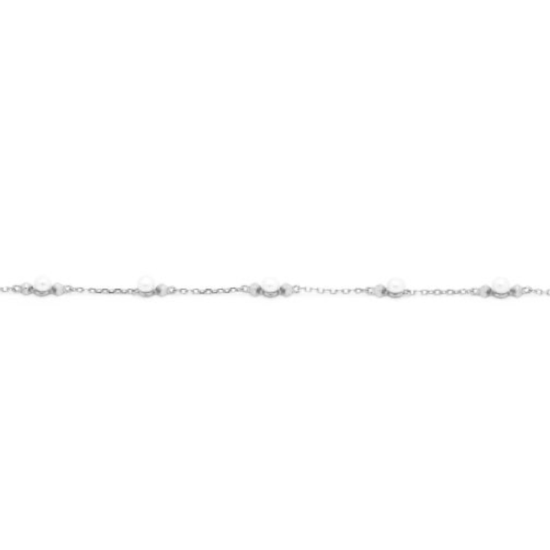 Karma Jewelry Karma Jewelry armband 94164S Bracelet Leni Pearls 925 silver 16 + 3 CM