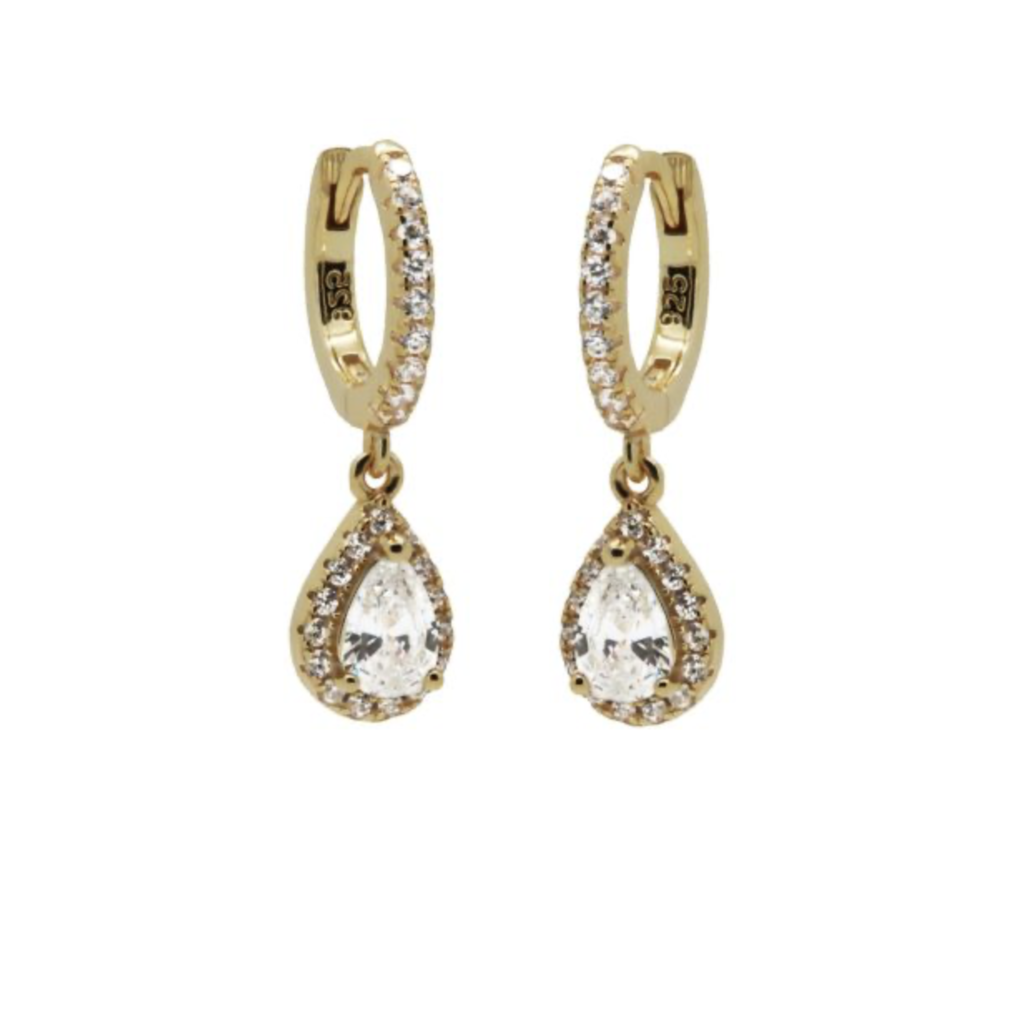 Karma Jewelry Karma Jewelry oorbellen A102GP Earrings Harper Chloe 925 silver gold plated