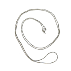 Bauer Basics Bauer Basics ketting zilver balletjes 80 CM