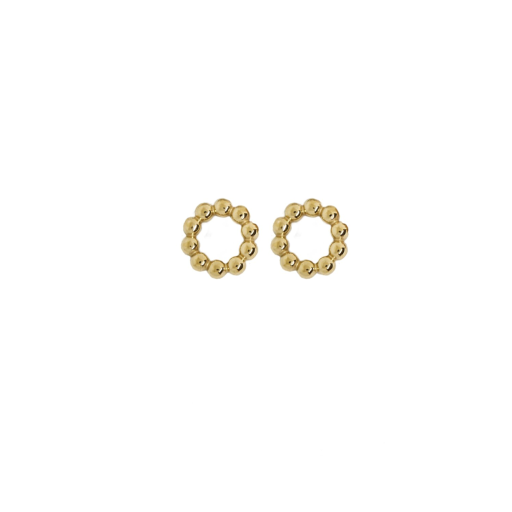 Bauer Basics Bauer Basics oorbel hangers XS rond balletjes edelstaal goud
