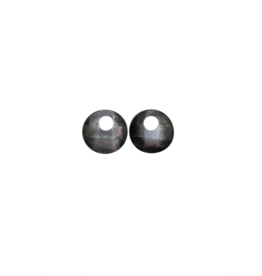 Bauer Basics Bauer Basics oorbel hanger Rond facet geslepen boven Parelmoer zwart 2 CM