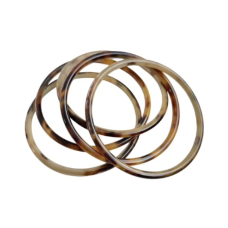 Bauer Basics Bauer basics armband Buffelhoorn bruin Large binnenmaat 70 MM