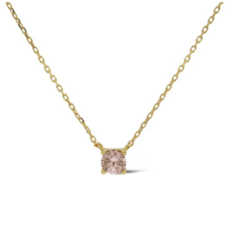 Karma Jewelry Karma Jewelry ketting T309GP_C Necklace Tess Champaign 925 silver gold plated 39 + 5 CM