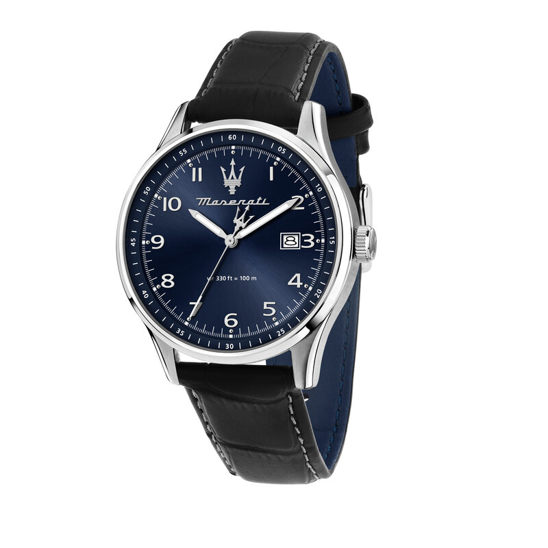 Maserati Maserati R8851124003 Chronograph watch (zilver/blauw) 42 MM heren horloge