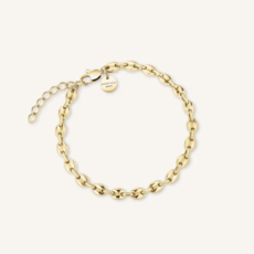 Rosefield Rosefield armband JBCSG-J1052 Bracelet Coffee Bean goud 16.5 + 3 CM