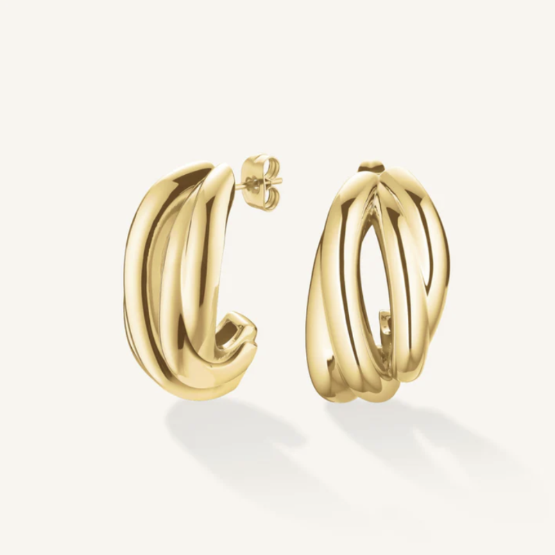 Rosefield Rosefield oorbellen JESTG-J1057 Tangle Earrings Gold 1.7 x 3 x 0.55 CM