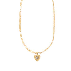 Rose & Camellia Rose & Camellia ketting 08955 Necklace heart vintage look gold 40 + 5 CM