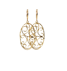 Ellen Meijer Ellen Meijer oorbellen Moaiek 24 gold plated 4 CM