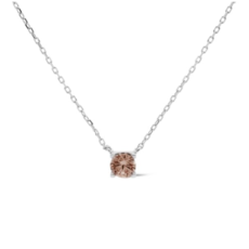 Karma Jewelry Karma Jewelry ketting T309S_CA Necklace Tess 925 silver Caramel 39 + 5 CM